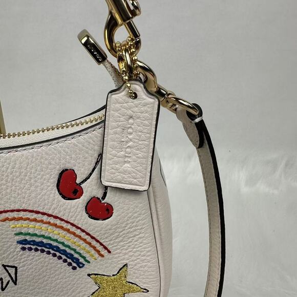 Coach Teri Shoulder & Crossbody Bag With Sketch Print In Chalk Multi CAK17 NWT - Picture 11 of 14